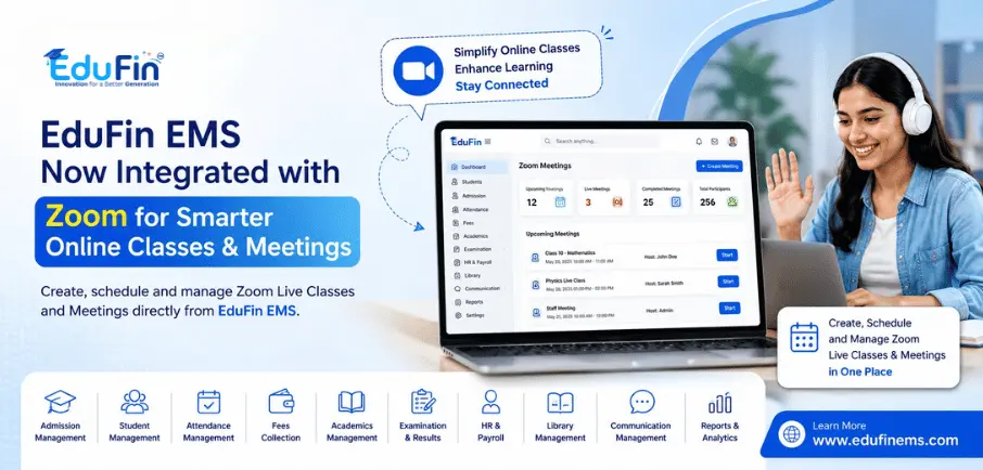 EduFin Integrates with Zoom to Simplify Online Classes and Meetings
